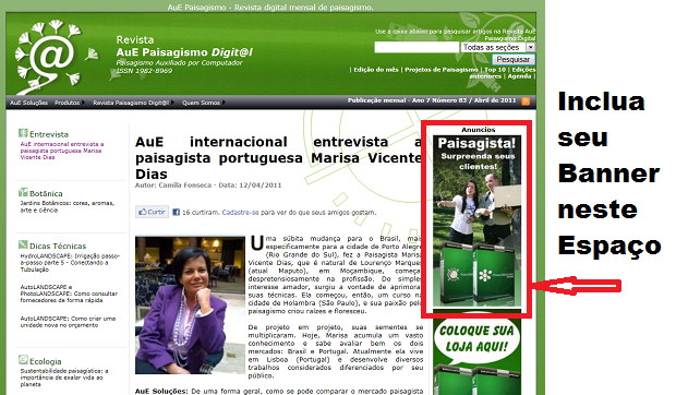 Banner no Paisagismo Digital