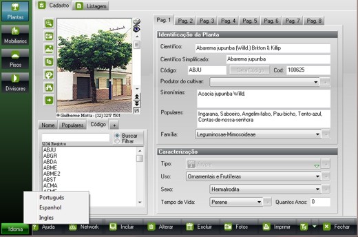 Data Manager - Software de controle do banco de dados do Sistema AuE Paisagismo Data Manager - Software de controle do banco de dados do Sistema AuE Paisagismo