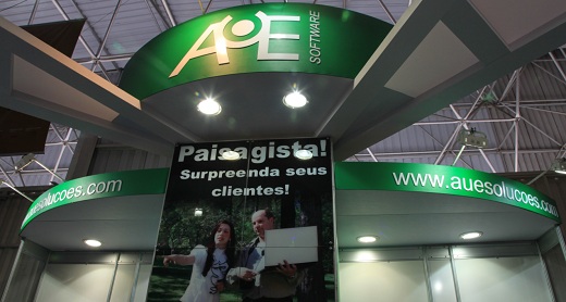 AuE Soluções software para paisagismo, na Fiaflora 2012