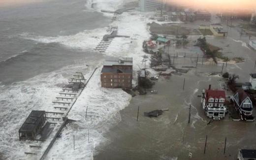 Destruição causada pela tempestade Sandy
