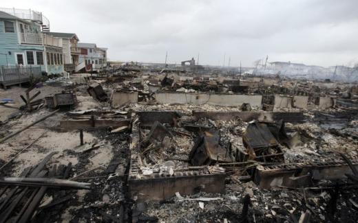 Destruição causada pela tempestade Sandy