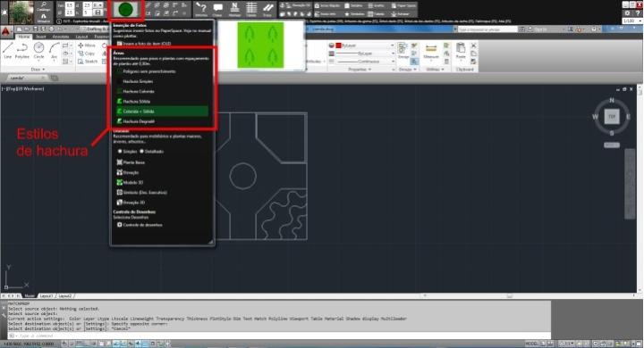 Figura 2: Configurando as formas de representação gráfica no AutoLANDSCAPE 2016