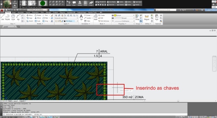 Figura 6: Inserindo as chaves no projeto