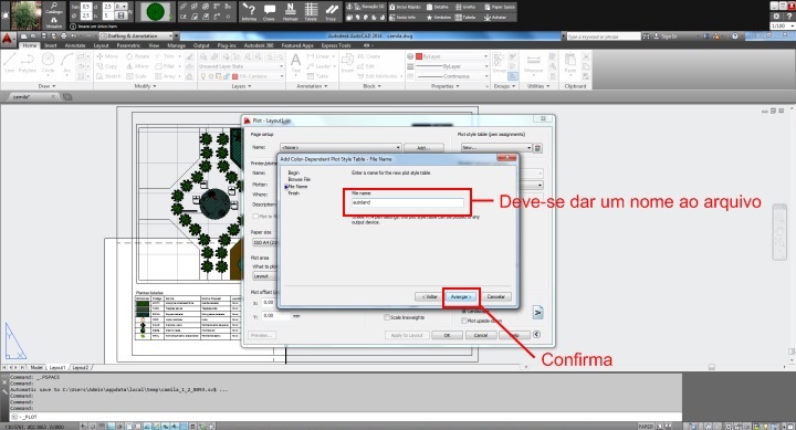 Figura 2: Nomeando um novo arquivo de configuração das linhas no AutoCAD Figura 2: Nomeando um novo arquivo de configuração das linhas no AutoCAD