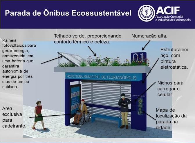 Parada de Ônibus Ecossustentável Parada de Ônibus Ecossustentável