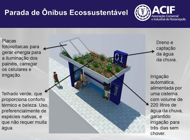 Parada de Ônibus Ecossustentável Parada de Ônibus Ecossustentável