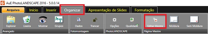 Criando uma Página Mestre no PhotoLANDSCAPE 2016 Criando uma Página Mestre no PhotoLANDSCAPE 2016
