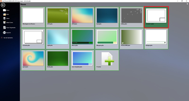 Escolhendo um template como base Escolhendo um template como base