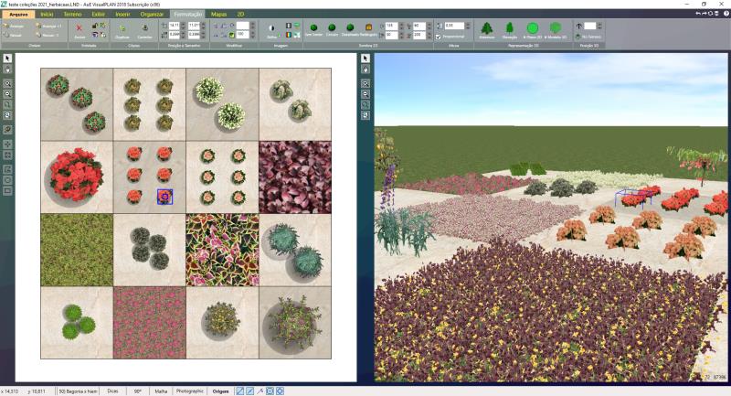 16 Herbáceas para AuE LandOffice reunidas em um projeto VisualPLAN