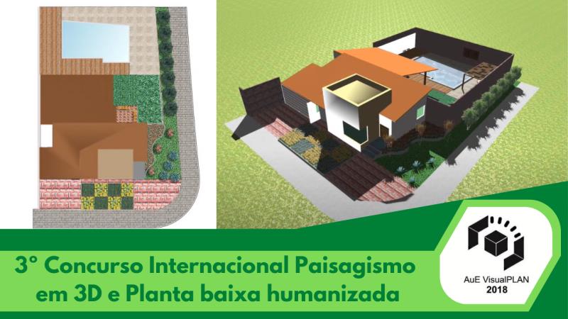 3º Concurso Internacional Paisagismo em 3D e Planta baixa humanizada com VisualPLAN