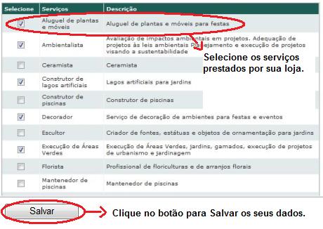 Paisagismo Digital - Grid com a lista de serviços cadastrados no site Paisagismo Digital - Grid com a lista de serviços cadastrados no site