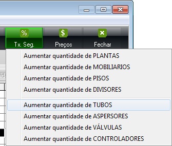 HydroLANDSCAPE, manipulando a taxa de segurança da quantidade dos itens HydroLANDSCAPE, manipulando a taxa de segurança da quantidade dos itens